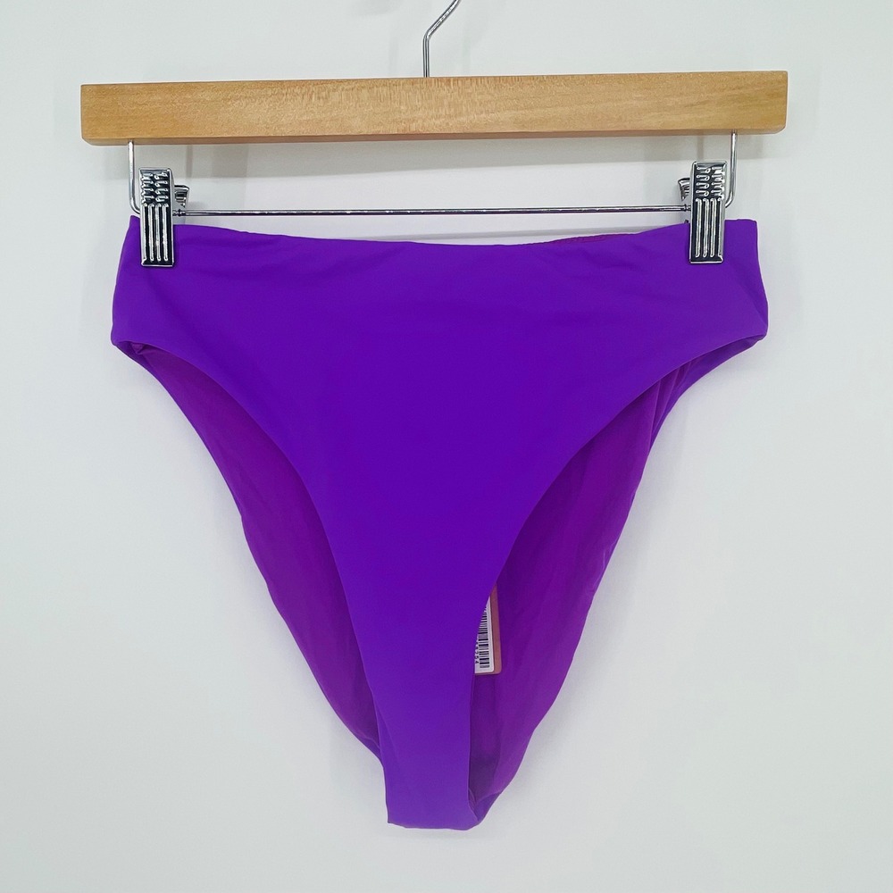 Skims Recycled Swim Mid Waist Bottom Violet Purple SW-MWB-0745 Small NWT